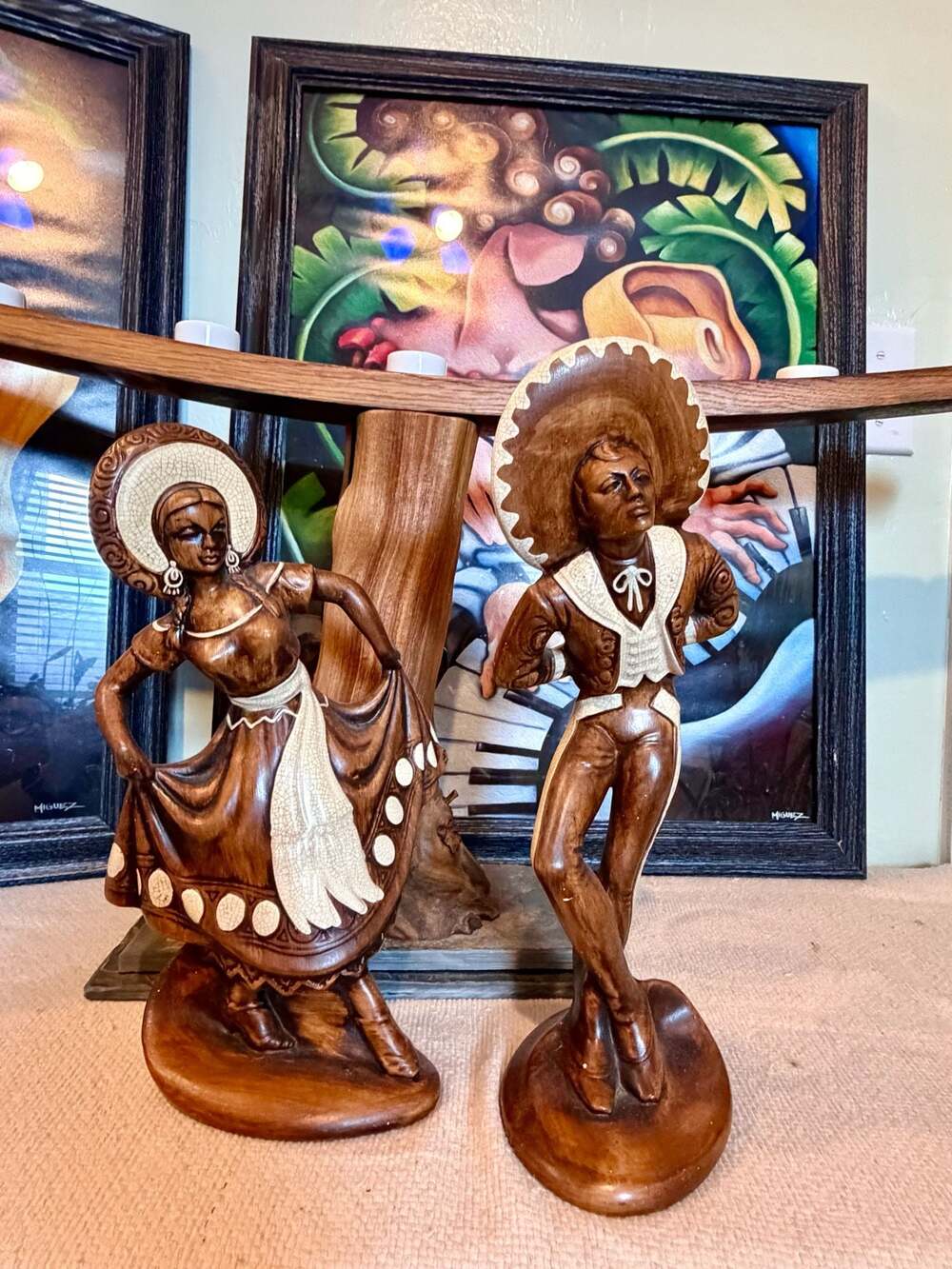 Vintage Treasure Craft Ceramic Mexican Dancers Figurines Set